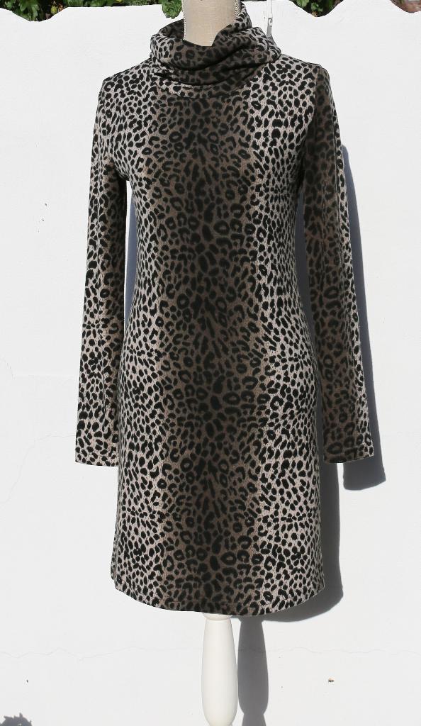 Zeer mooie luipaardjurk, maat S/M, Kleding | Dames, Jurken, Luc.ce, Ophalen of Verzenden, Zo goed als nieuw, Maat 38/40 (M)