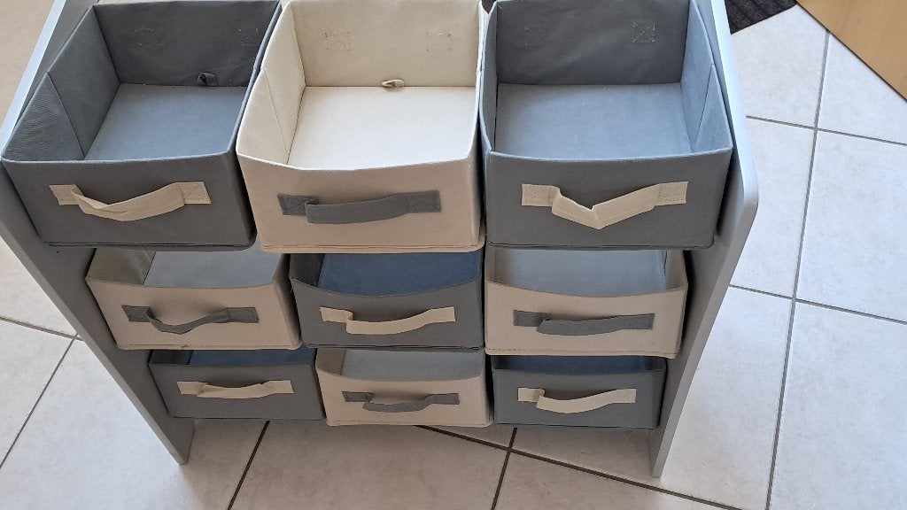 Rangement jeux enfant, Gris, Meuble de rangement, Autres marques, Comme neuf