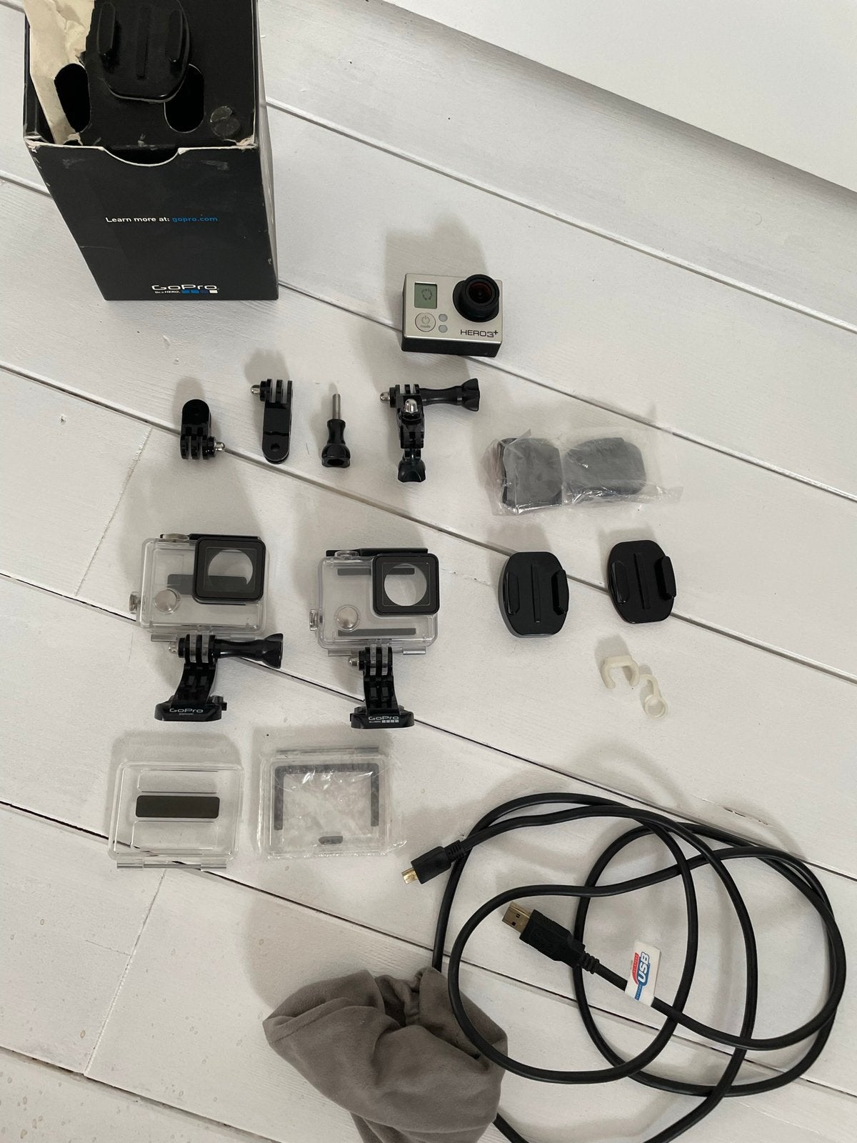 GoPro Hero 3+ silver, TV, Hi-fi & Vidéo, Enlèvement, Utilisé, GoPro