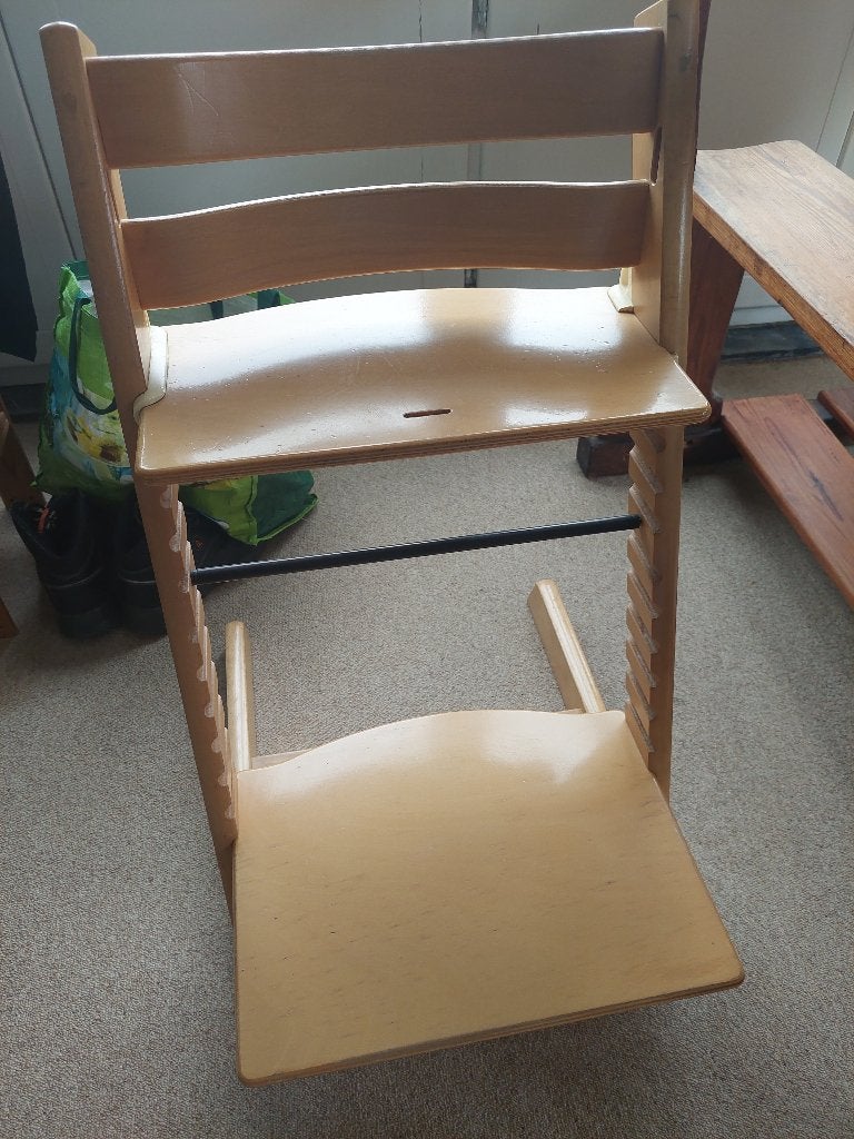 Chaise Triptrap de Stokke couleur bois naturel, Enfants & Bébés, Chaises pour enfants, Enlèvement, Utilisé, Chaise évolutive, Coulissant