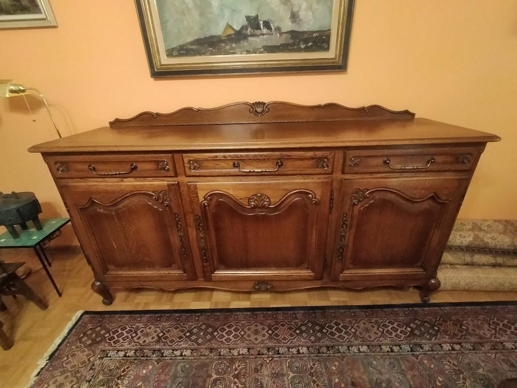 antieke dressoirkast in Louis XV-stijl, Huis en Inrichting, Ophalen, Gebruikt, Met deur(en), Eikenhout