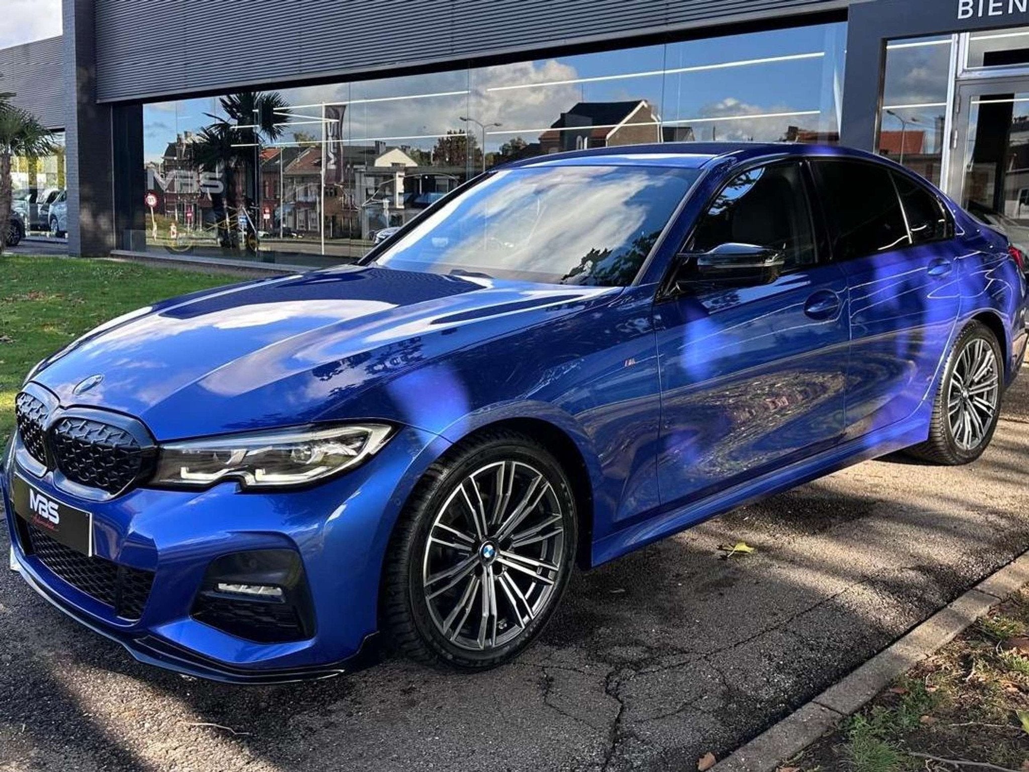 BMW 3 Serie 318 *D PACK M* CAMERA* XENON* CUIR* GARANTIE 12, Autos, Cuir, Achat, Entreprise, Noir