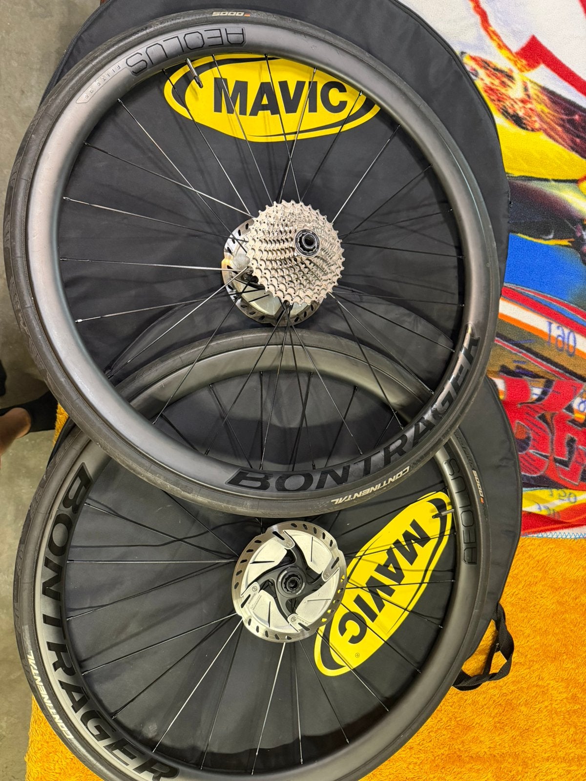 Roue route carbone, Enlèvement, Comme neuf, Pneu, Carbone