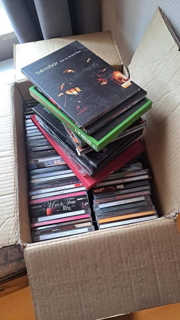 +110 cd et +10dvd de rock francais, Ophalen, Gebruikt, Poprock