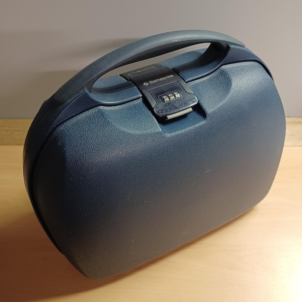 Beautycase samsonite, Ophalen, Gebruikt, Blauw, Hardcase