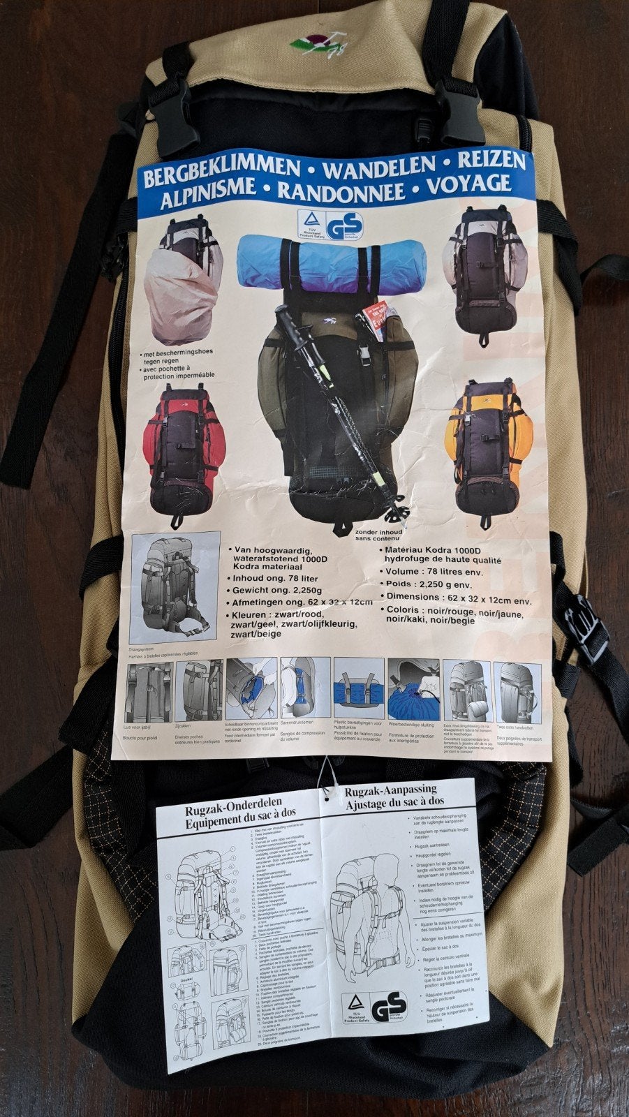 Trekking rugzak, Sports & Fitness, Alpinisme & Randonnée, Enlèvement