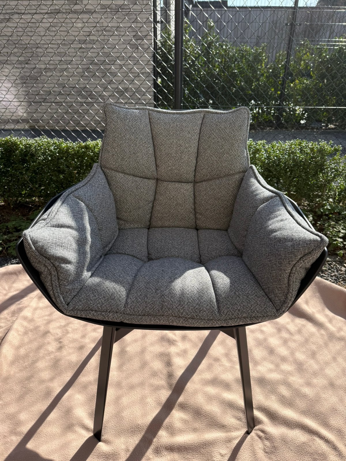 Fauteuil Husk B&B Italia de la designer Patricia Urquiola, Tissus, Comme neuf, Enlèvement, Designer