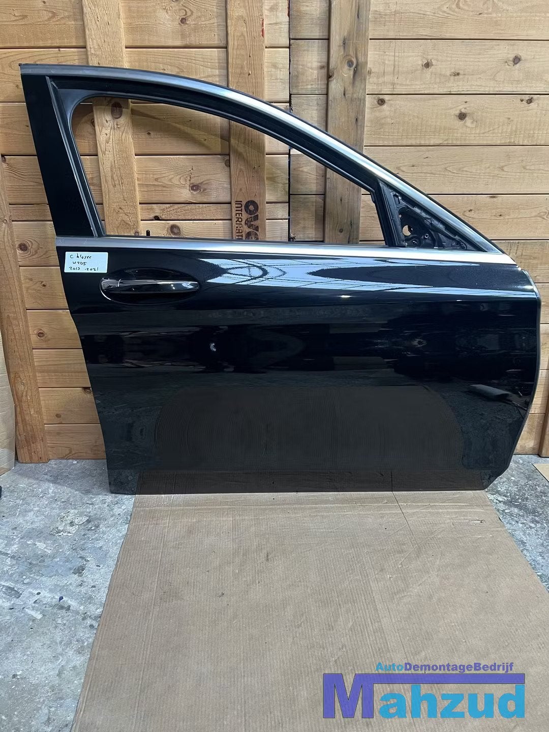 MERCEDES C Klasse W205 Zwart rechts voor deur 2013-2021, Gebruikt, Mercedes-Benz AG, Deur, Mercedes-Benz