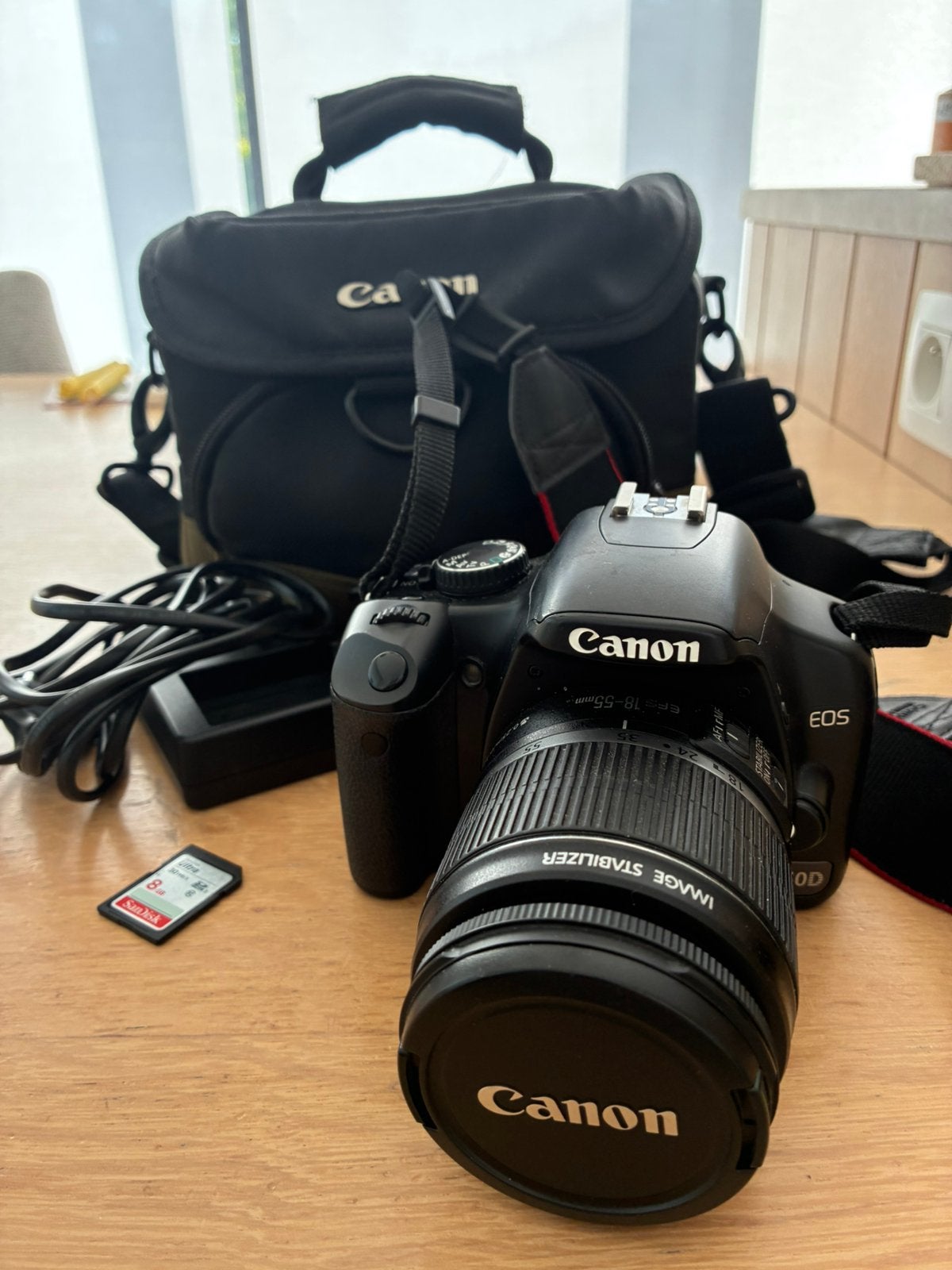 Fotocamera Canon EOS-450D, Audio, Tv en Foto, Ophalen, Zo goed als nieuw, Canon