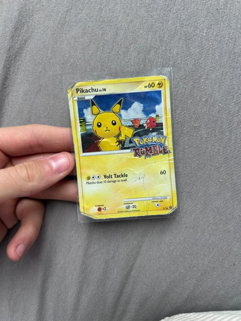 Pokemon rumble pikachu, Ophalen of Verzenden, Gebruikt, Losse kaart
