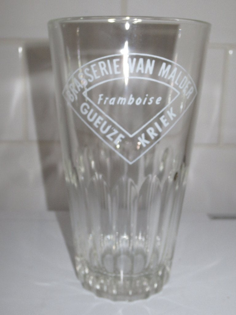 BIERGLAS BRASSERIE VAN MALDER GUEUZE KRIEK FRAMBOISE, Verzamelen, Ophalen of Verzenden, Zo goed als nieuw, Glas of Glazen