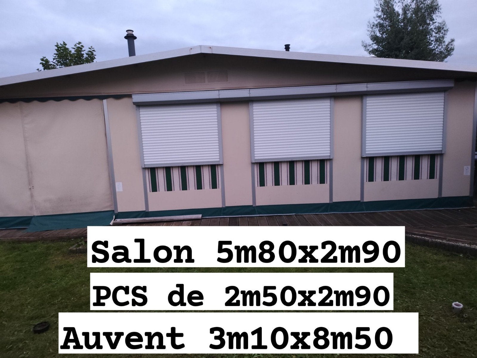 caravane résidentiel a vendre camping clein stand a jabbek
