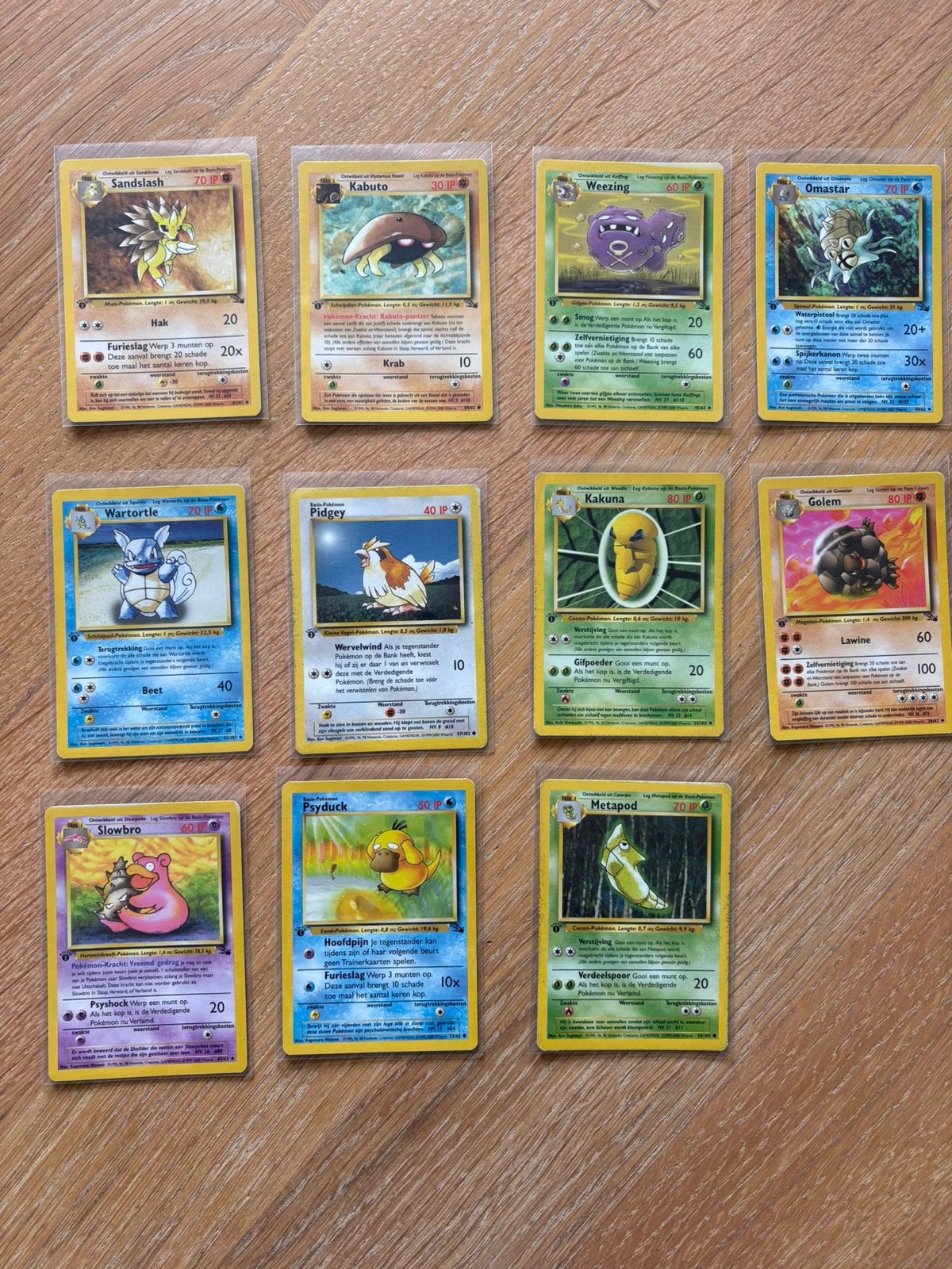 1st edition pokemon kaarten base Nl, Ophalen of Verzenden, Zo goed als nieuw