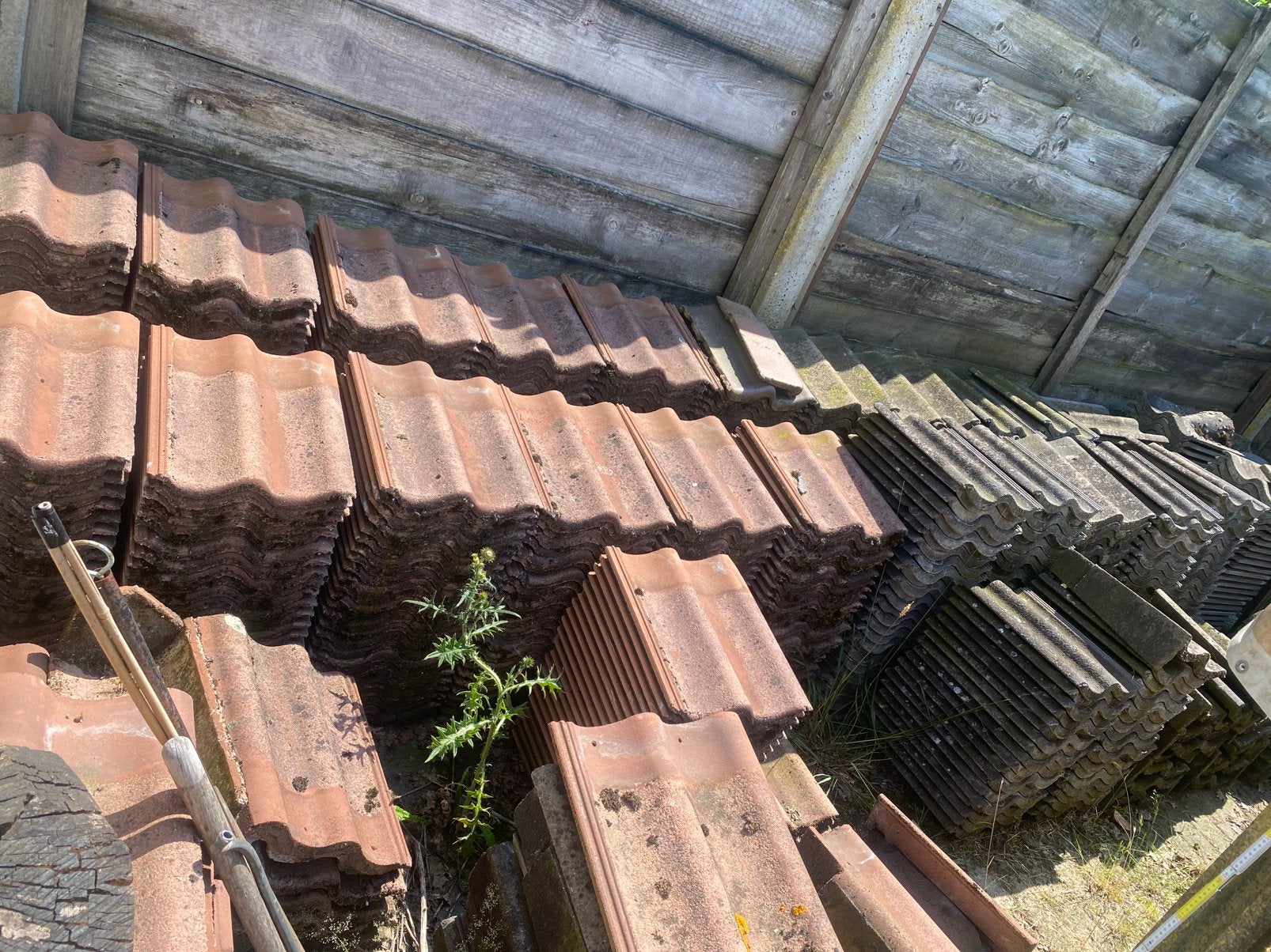 GRATIS  SNELDEKPANNEN, Ophalen, Gebruikt, 15 m² of meer, Dakpannen