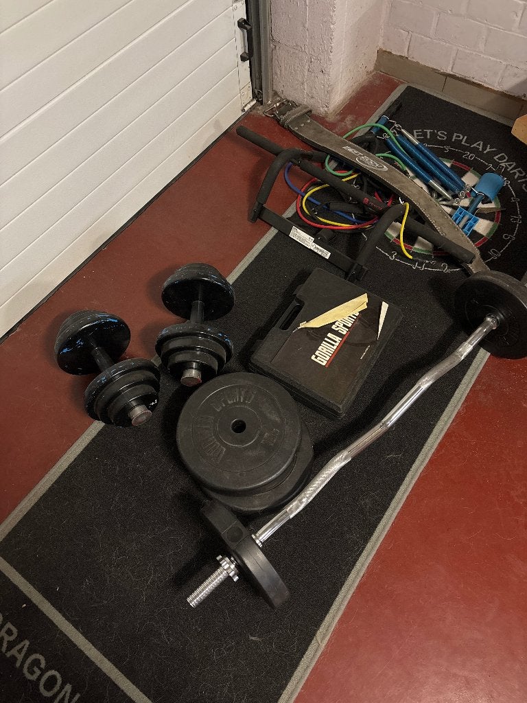 Gewichten, Sport en Fitness, Ophalen, Zo goed als nieuw
