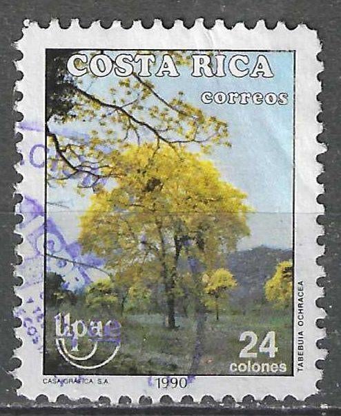 Costa Rica 1990 - Yvert 538 - Tabebuia ochracea  (ST), Verzenden, Gestempeld