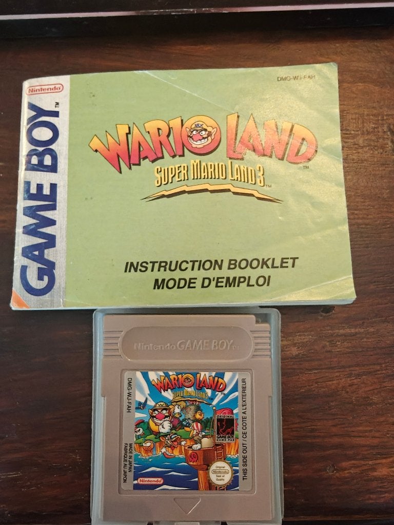 Gameboy - Wario Land met boekje, Gebruikt, 1 speler, Vanaf 7 jaar, Ophalen