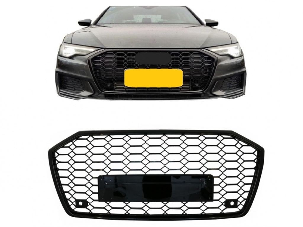 Grill glans Zwart Honingraat Geschikt Voor Audi A6 C8 RS6 Lo, Envoi