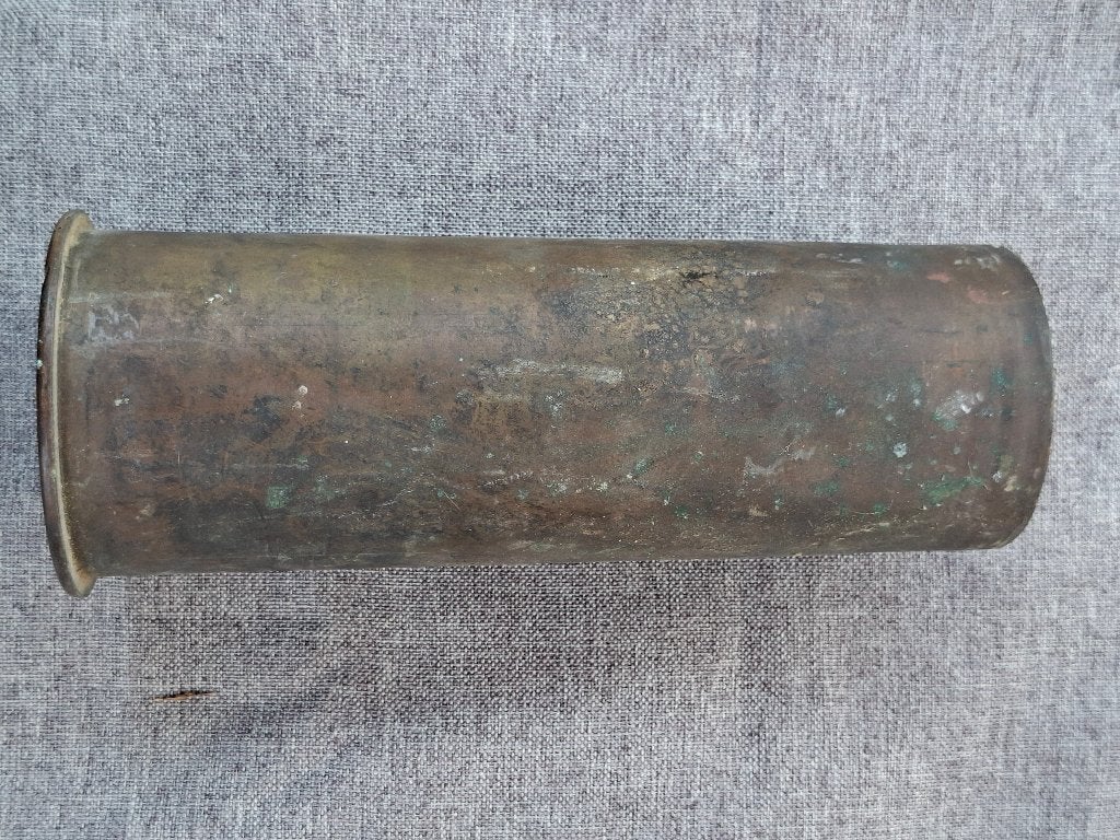 Douille allemande 7,7 cm AEG 1915 WW1, Enlèvement ou Envoi, Armée de terre, Douilles ou Pièces de fouille