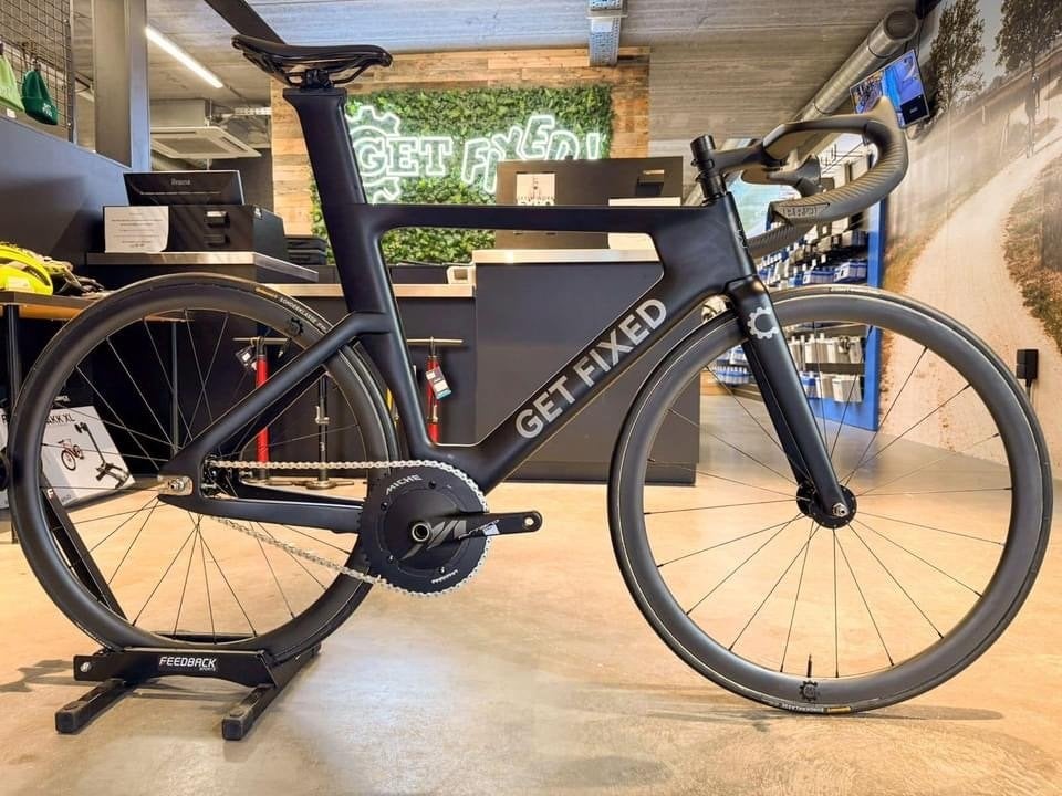 Full Carbon Pistefiets / piste / Track Bike – maat L, Comme neuf, Enlèvement, 53 à 57 cm, 28 pouces