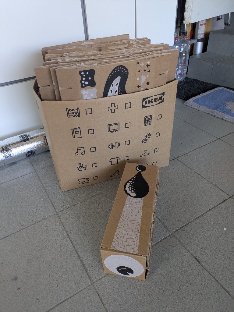 Set de boîtes de jeu en carton IKEA, Enfants & Bébés, Jouets | Blocs de construction, Enlèvement, Comme neuf, Autres marques
