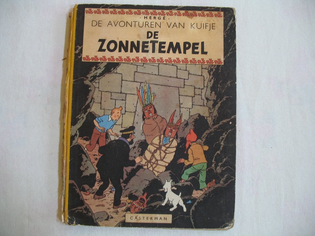 Kuifje; HC, De zonnetempel, 1ste druk 1949, Eén stripboek, Ophalen of Verzenden