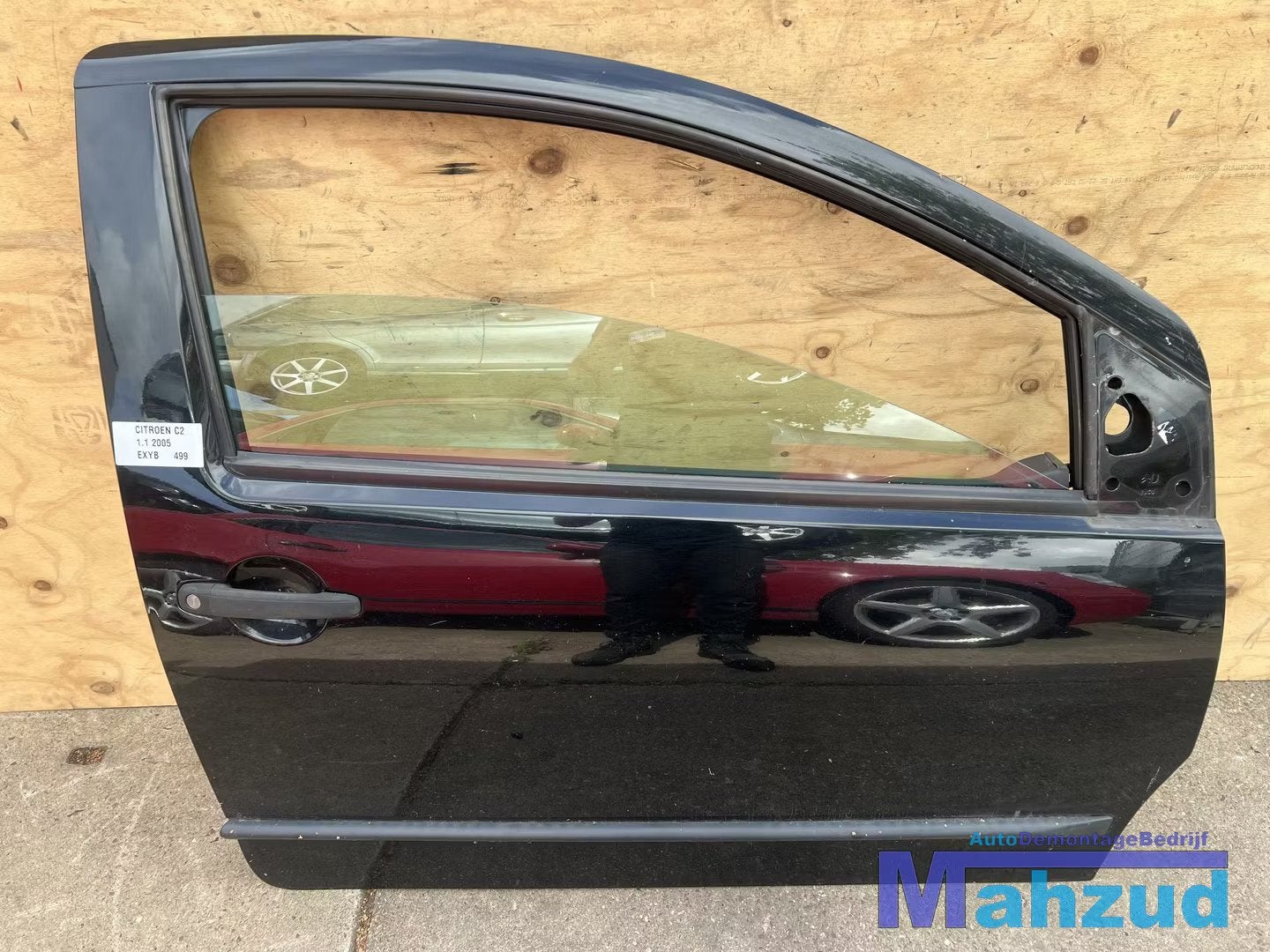CITROEN C2 Zwart EXYB rechts deur 2002-2010, Citroën, Stellantis N.V., Utilisé, Porte