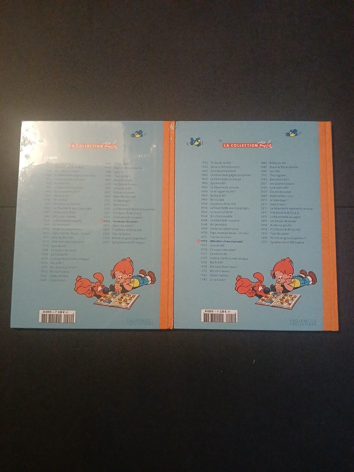 Lot de 2 bd boule et bill la collection 1 et 2, Enlèvement ou Envoi