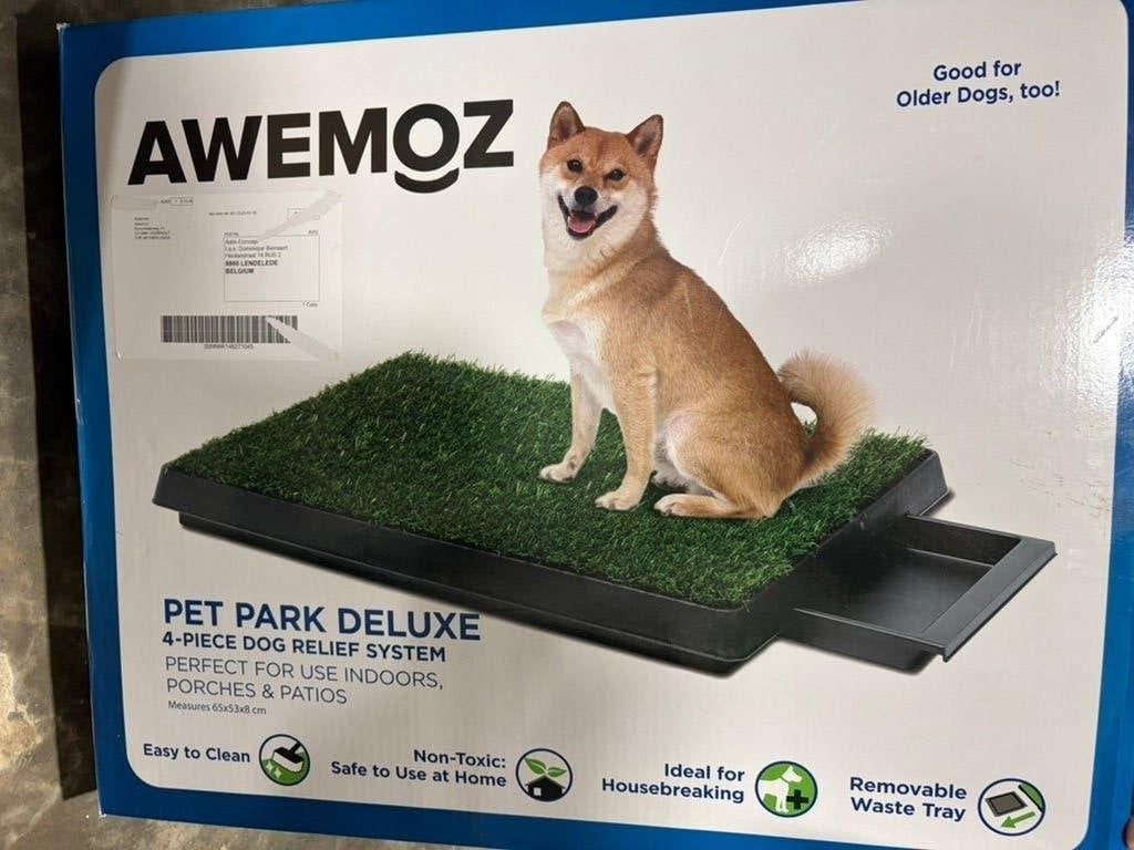 AWEMOZ Pet Park Deluxe hondentoilet, Ophalen, Zo goed als nieuw