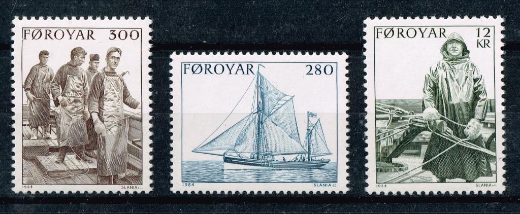 Timbres des îles Féroé - K 0628 - pêche, Envoi, Non oblitéré