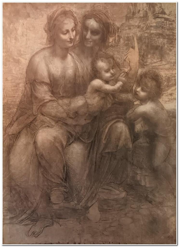 Leonardo Da Vinci (1452-1519) - Lithografie op papier, Antiek en Kunst, Ophalen