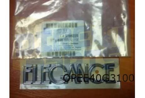 Opel Corsa C Combo / Meriva (11/00-2/12) embleem tekst "Eleg, -, Verzenden, -, Opel