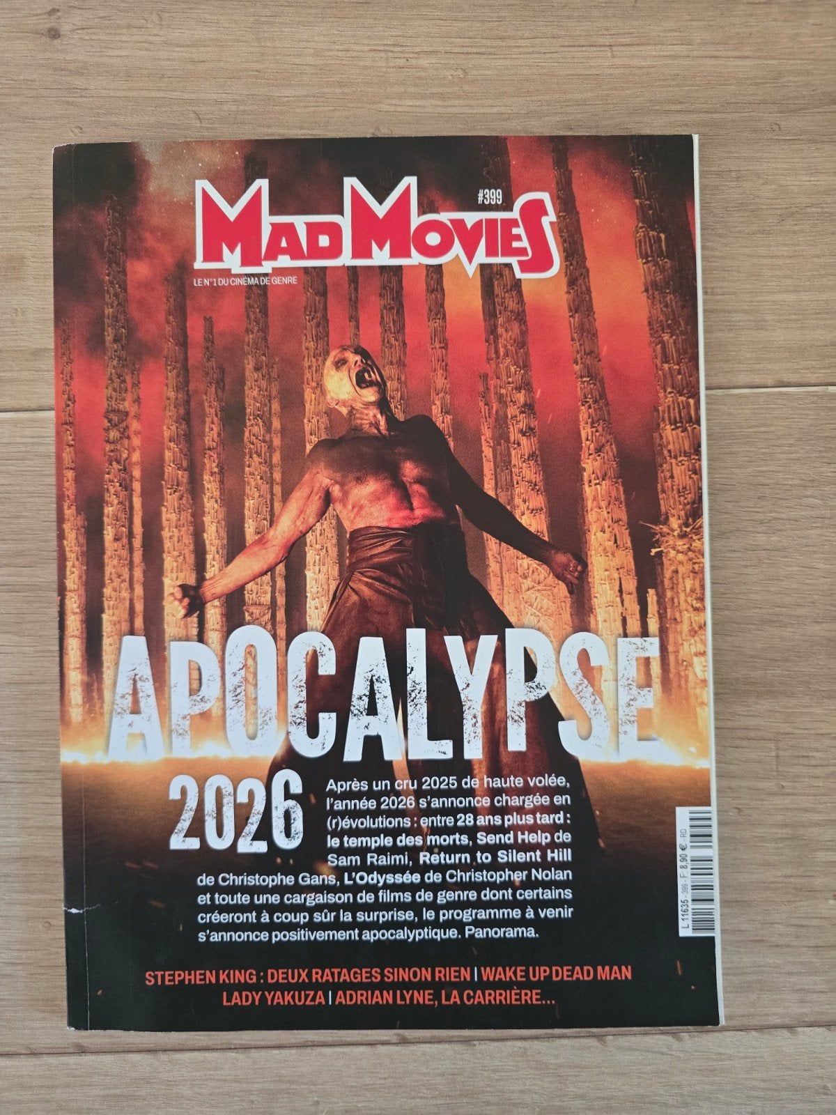 Mad Movies n399 – Apocalypse 2026 – Décembre 2025 – Cinéma, Enlèvement ou Envoi