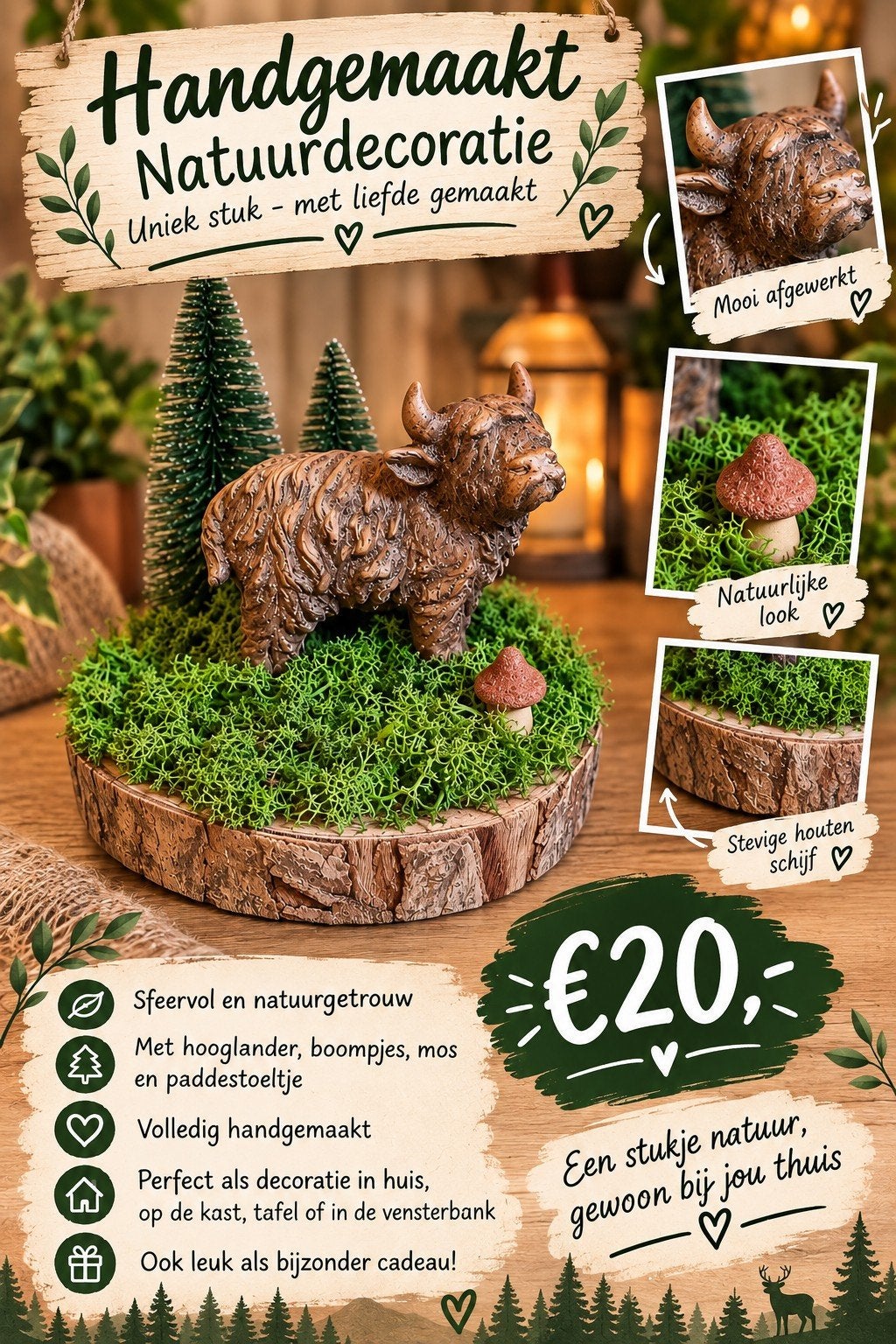 handmade decoratie, Ophalen