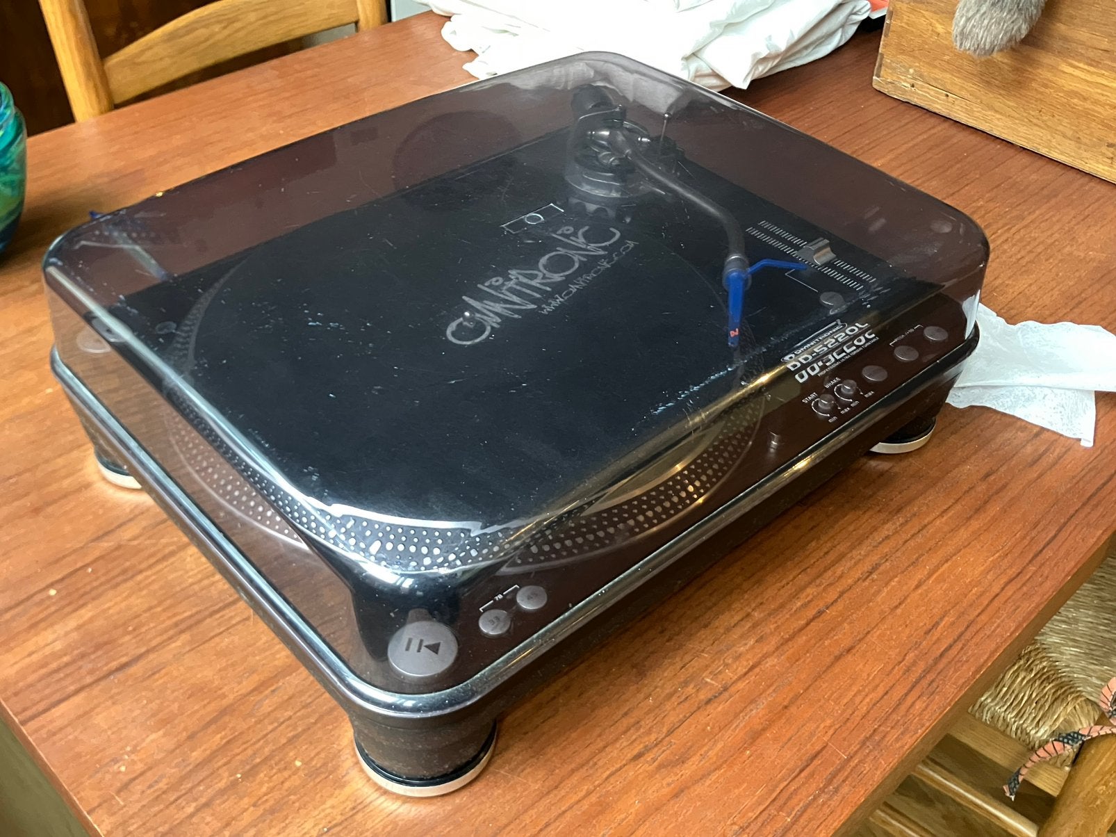 DJ Vinyl turntable omnitronic ortofon needle technics, Gebruikt, Pitch-regelaar, Platenspeler, Ophalen