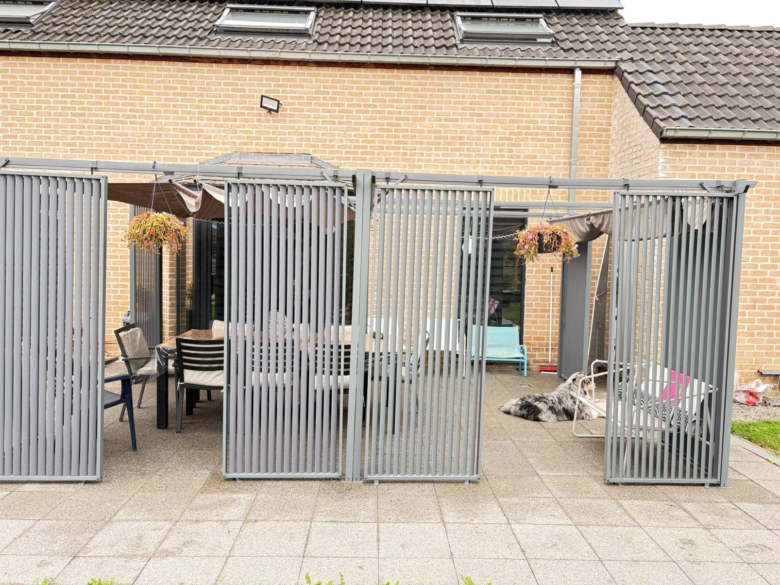 Pergola avec toit rétractable, 200 à 400 cm, Comme neuf, Enlèvement, 500 cm ou plus