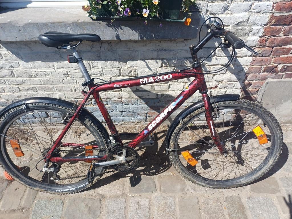 Mtb Scorpio all terrein voor 180cm persoon max, 28 inch, Gebruikt, Vering, Velgrem
