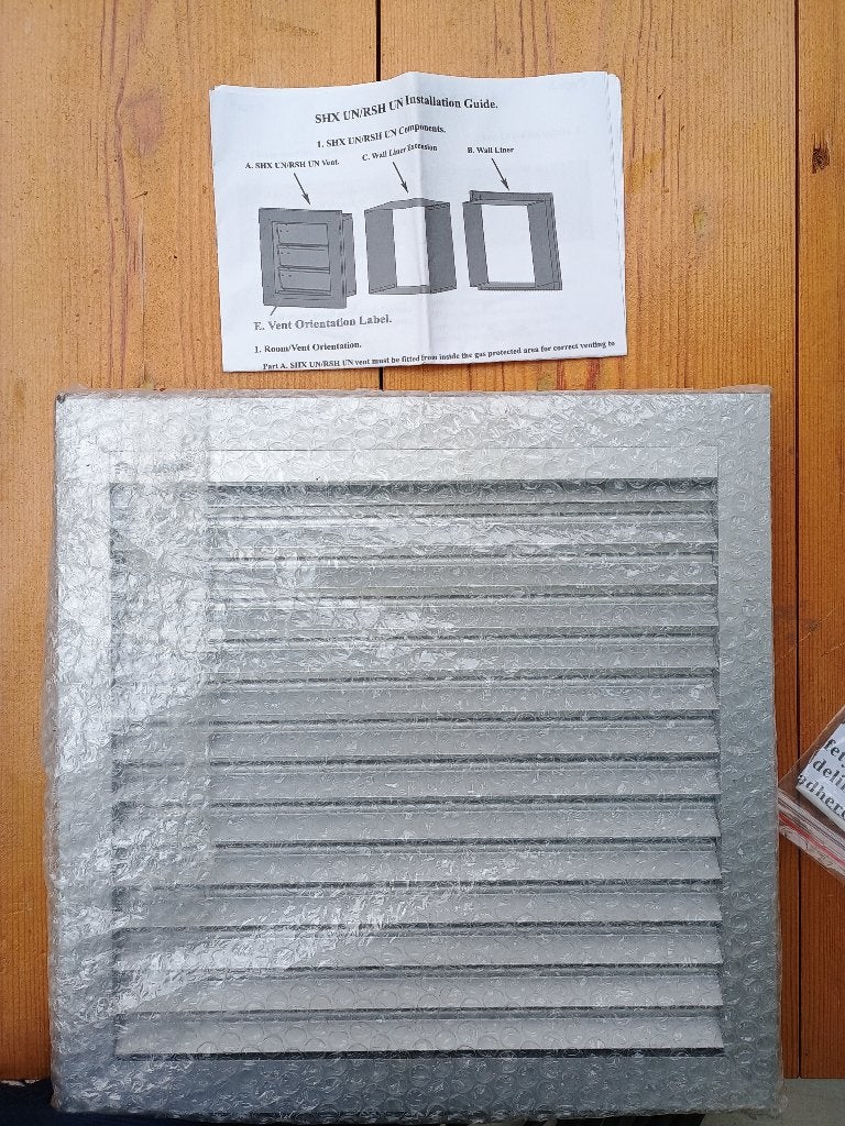 Overdrukrooster 34x34cm SHX-UN (Pressure Relief Vent), Ophalen of Verzenden, Nieuw