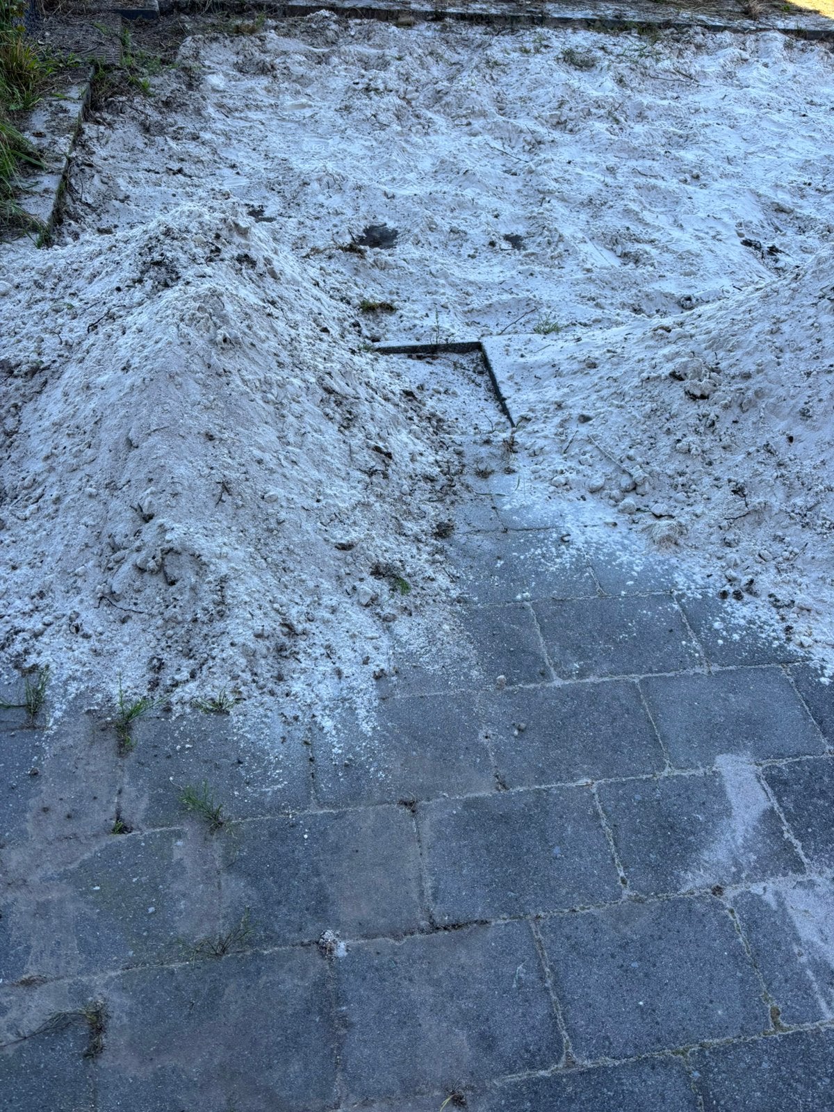 Ophoog vul wit zand, Tuin en Terras, Ophalen, Zo goed als nieuw