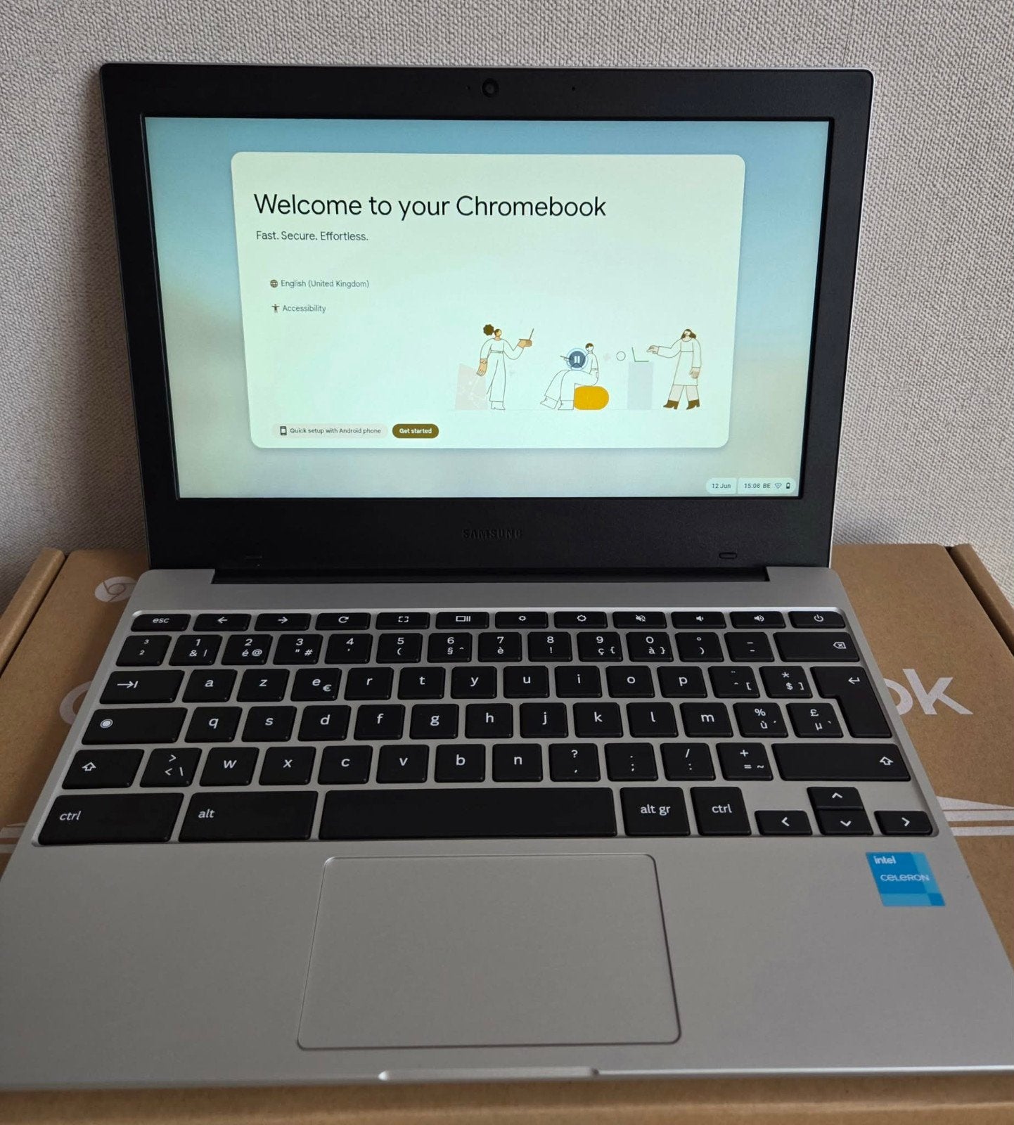 Samsung Galaxy Chromebook Go (garantie de 11 mois !) Ordinat, Enlèvement ou Envoi, Azerty