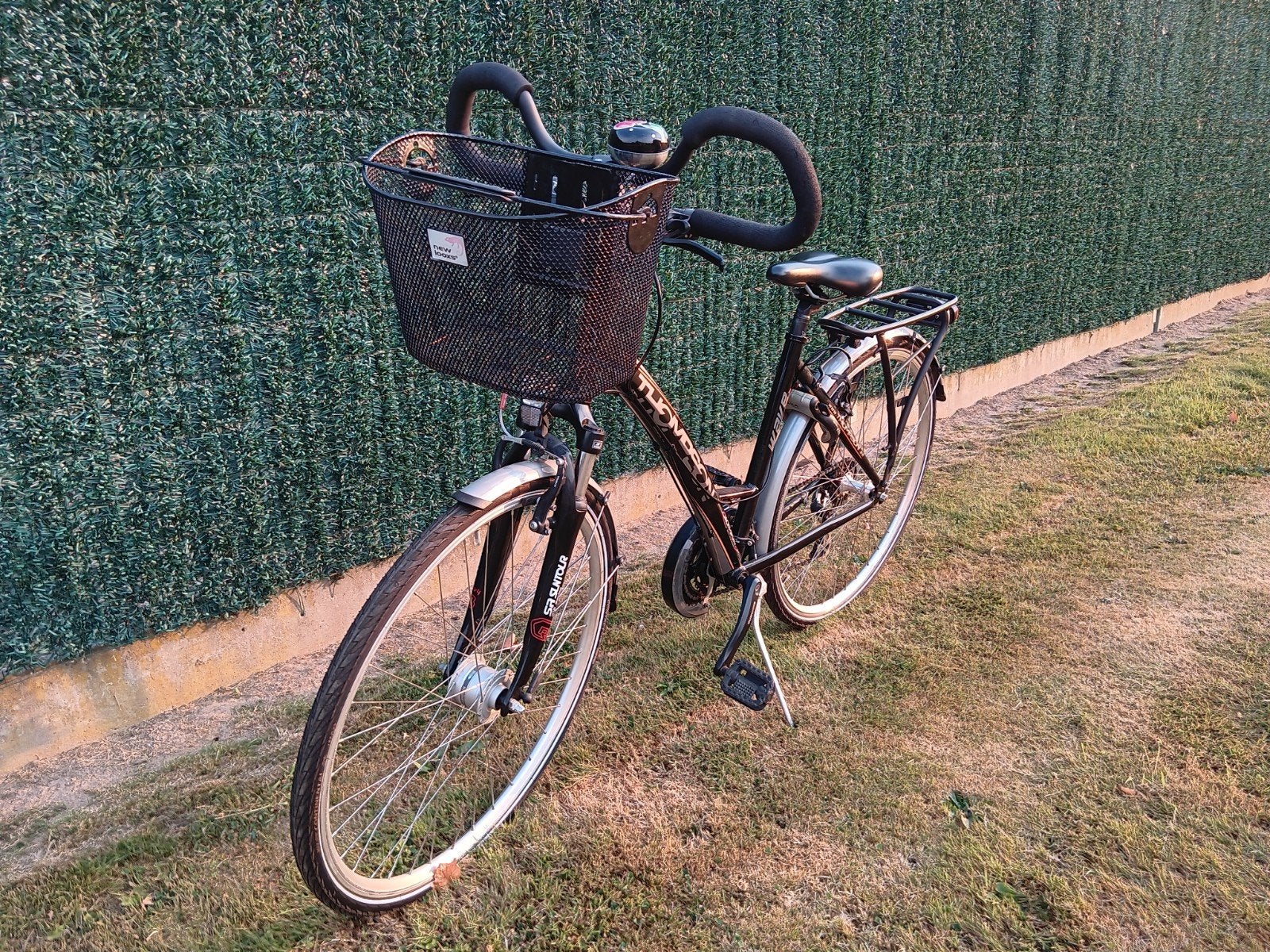 damesfiets Thompson ( topstaat ) ., Fietsen en Brommers, Fietsen | Dames | Moederfietsen, Ophalen, Mandje