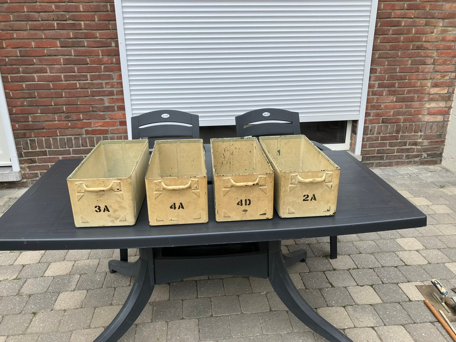 Militaire opbergkisten, Ophalen, Kist of Geocache