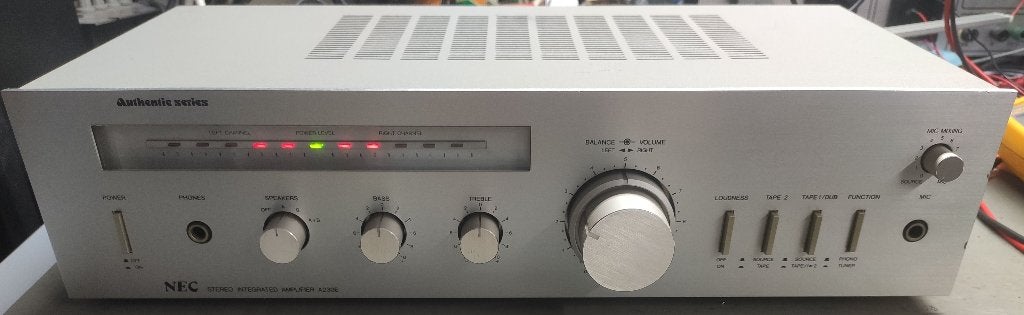 Amplificateur rétro NEC AUA A230E, Autres marques, Moins de 60 watts, Enlèvement ou Envoi, Stéréo