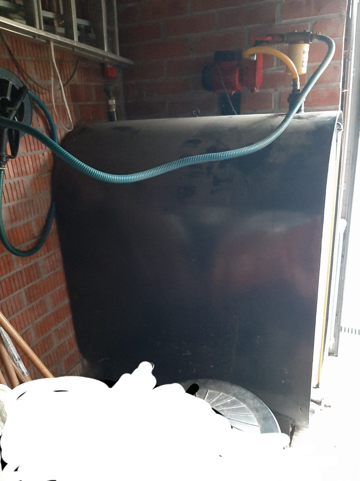 mazoutvat met pomp, Doe-het-zelf en Bouw, Verwarming en Radiatoren, Ophalen