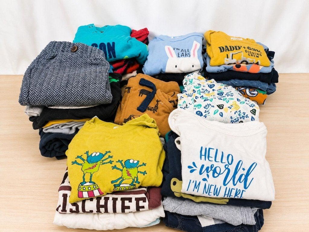 Babykleding maat 68 – 34 stuks – jongen – goede staat, Ophalen, Gebruikt, Overige maten