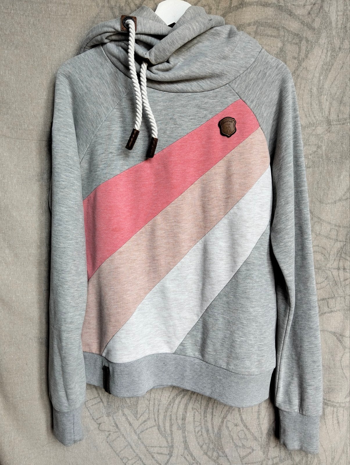 Naketano sweater trui hoodie met capuchon grijs, Kleding | Dames, Ophalen, Maat 46/48 (XL) of groter, Zo goed als nieuw, Grijs