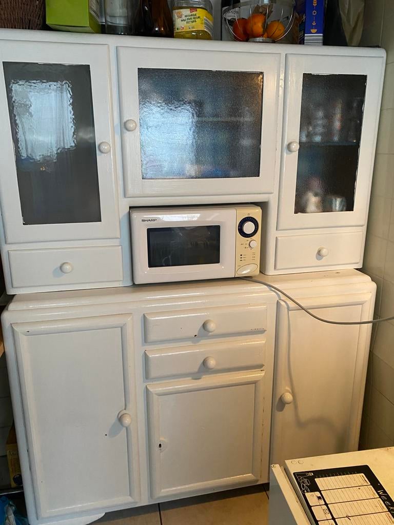 Vintage Kredens buffet kast, 25 à 50 cm, Avec tablette(s), 100 à 150 cm, Utilisé