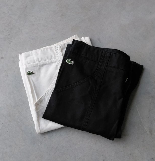 Set van 2 Lacoste Bermuda Chino Shorts (Zwart & Wit), Kleding | Heren, Verzenden, Nieuw, Maat 46 (S) of kleiner, Wit