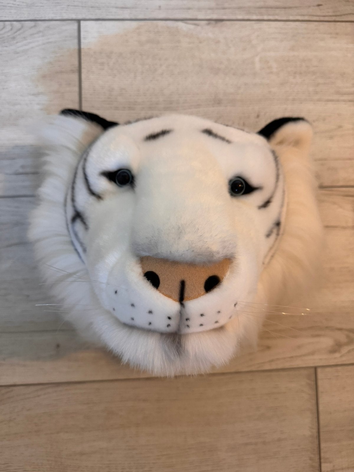 Wild & soft dierenkop pluche tijger Albert, Ophalen, Zo goed als nieuw, Wit, Wanddecoratie