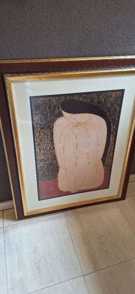 2 magnifiques tirages, bien encadrés, Antiquités & Art, Art | Peinture | Moderne, Abstrait, Impression, Autres matériaux, Sous verre